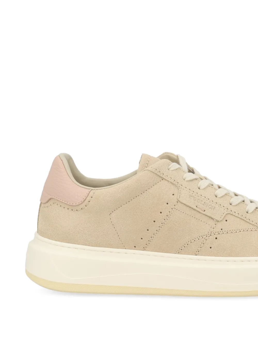 Woolrich Arrow perforated-detail panelled sneakers Beige