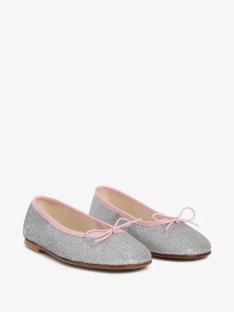 Bonpoint Lisa glitter-effect ballet flats