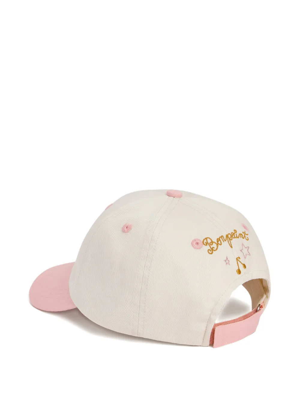  Bonpoint Gorra De Béisbol Con Parche Arnold Con Cereza - Blanco 