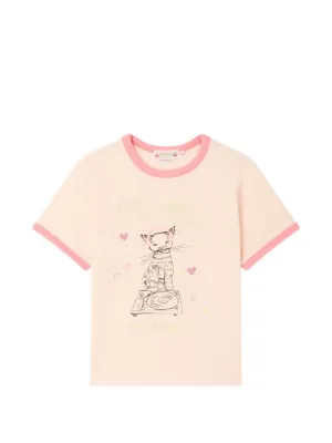 Burberry Kids Check Graphic T-shirt | Pink | FARFETCH