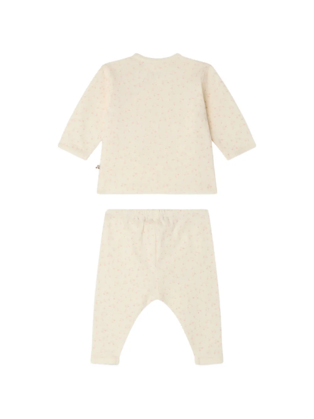 Bonpoint Pyjama met kersenprint Geel