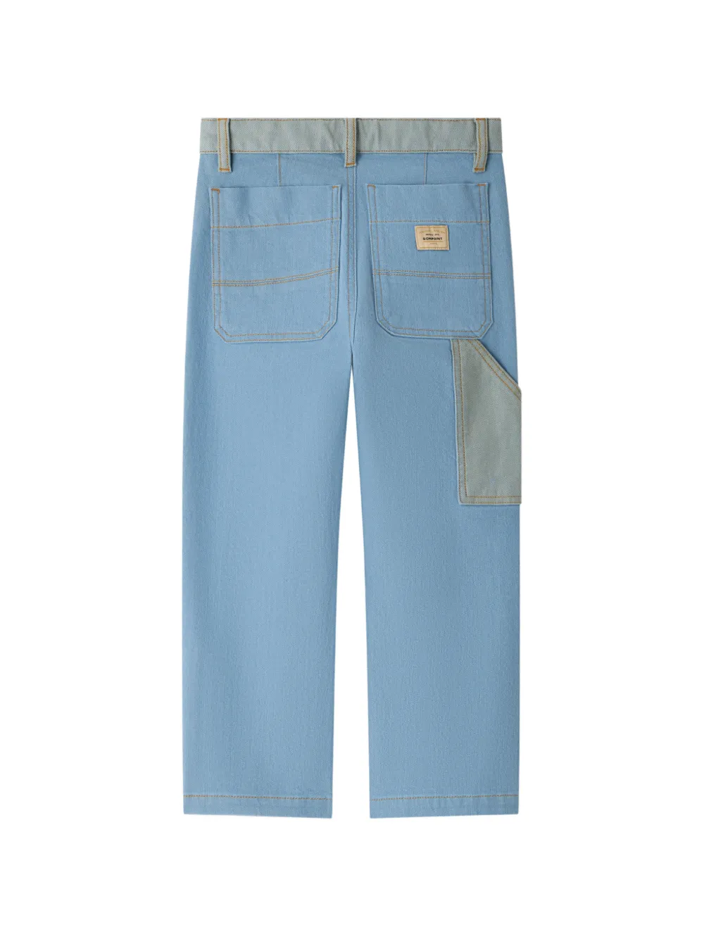 Bonpoint Gael jeans met vlakken Blauw