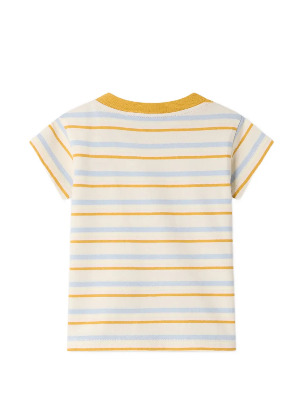 Bonpoint Tom gestreept T-shirt Geel