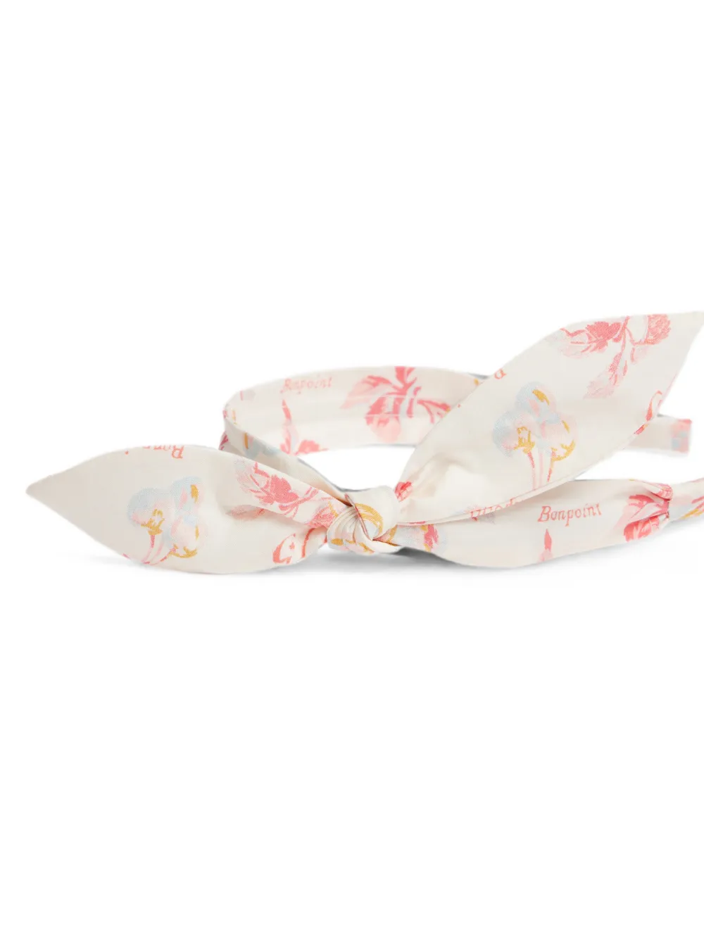 Bonpoint Lorette haarband met bloemenprint Beige