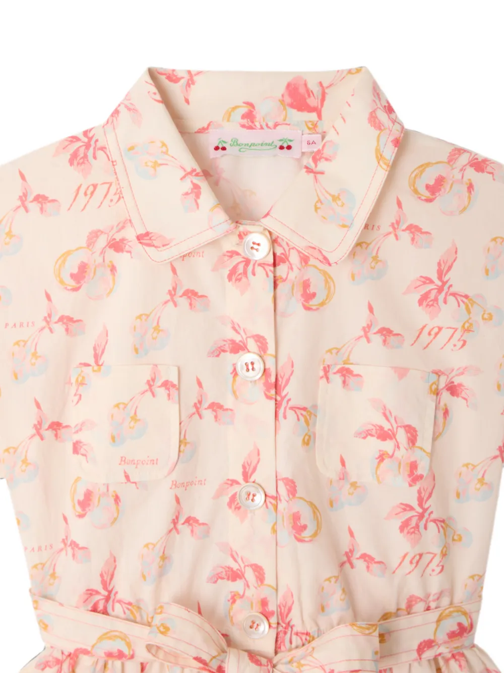Bonpoint Gisele shirtjurk Beige