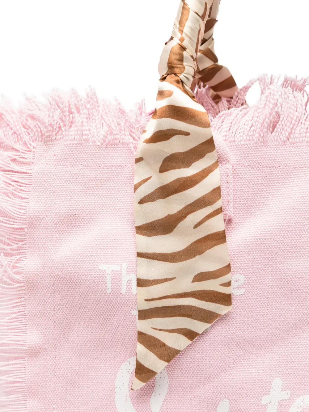 MC2 Saint Barth Vanity Foulard shopper met franje Roze