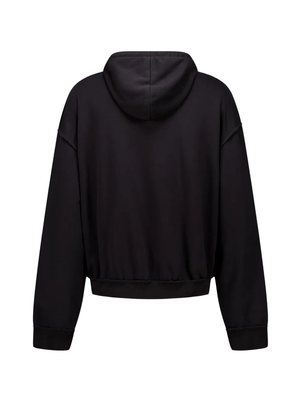 Natasha Zinko Hoodie verfraaid met stras en rits Zwart