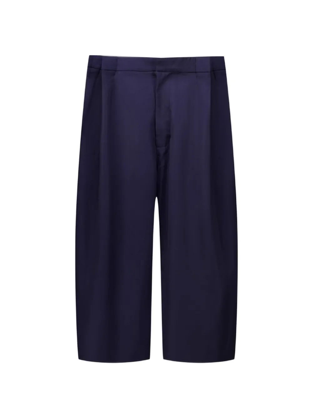 Natasha Zinko pinstripe-pattern pleated shorts - Blu
