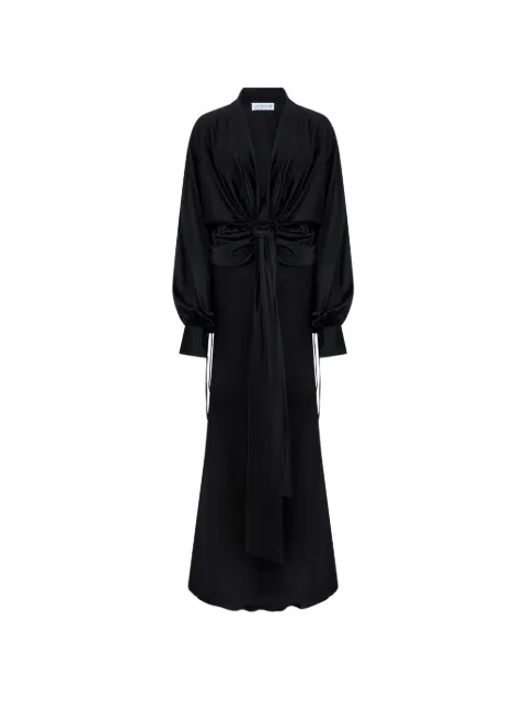 Les Filles d'Eva knotted draped dress