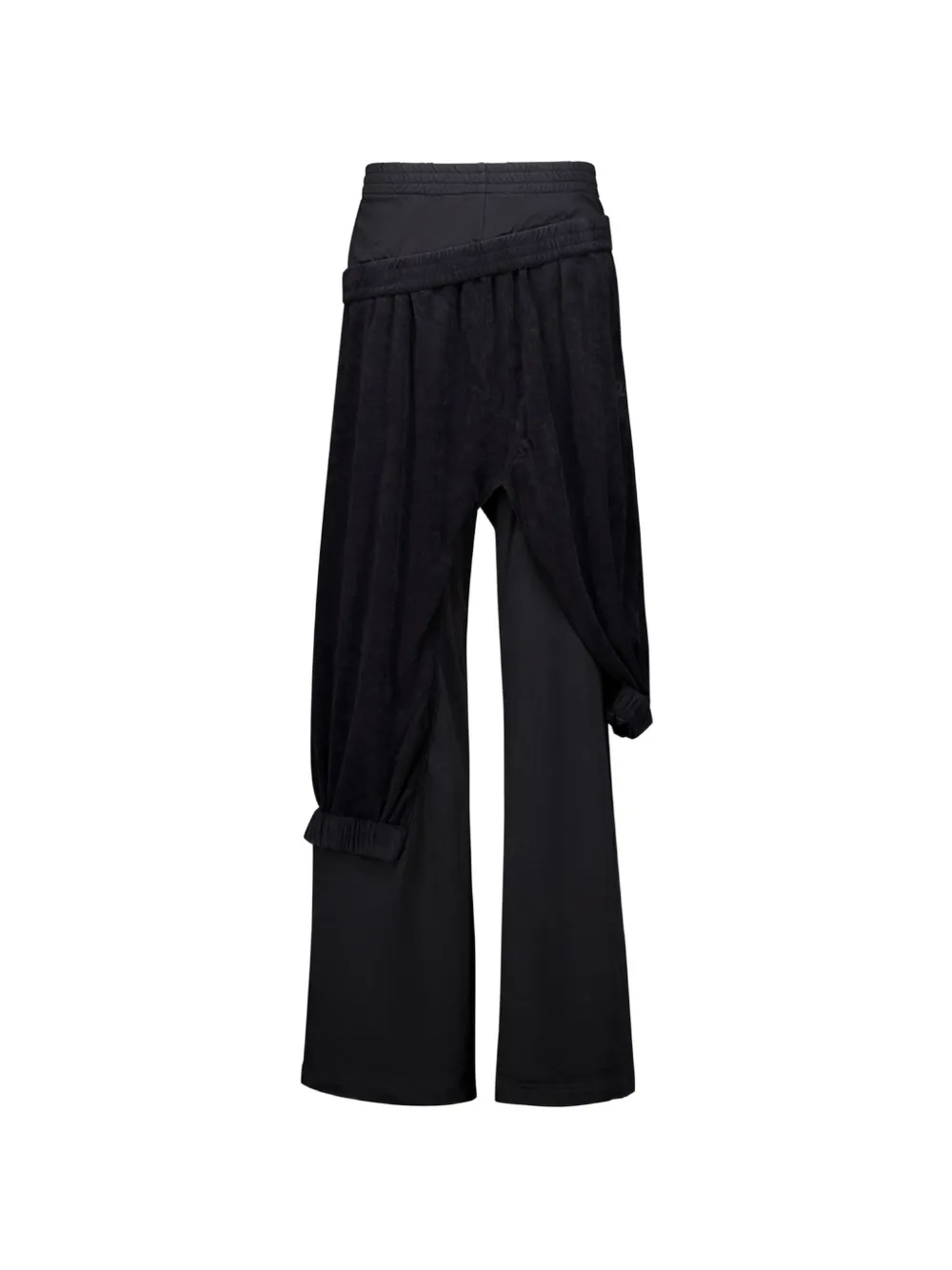 Natasha Zinko layered-effect folded trousers - Nero