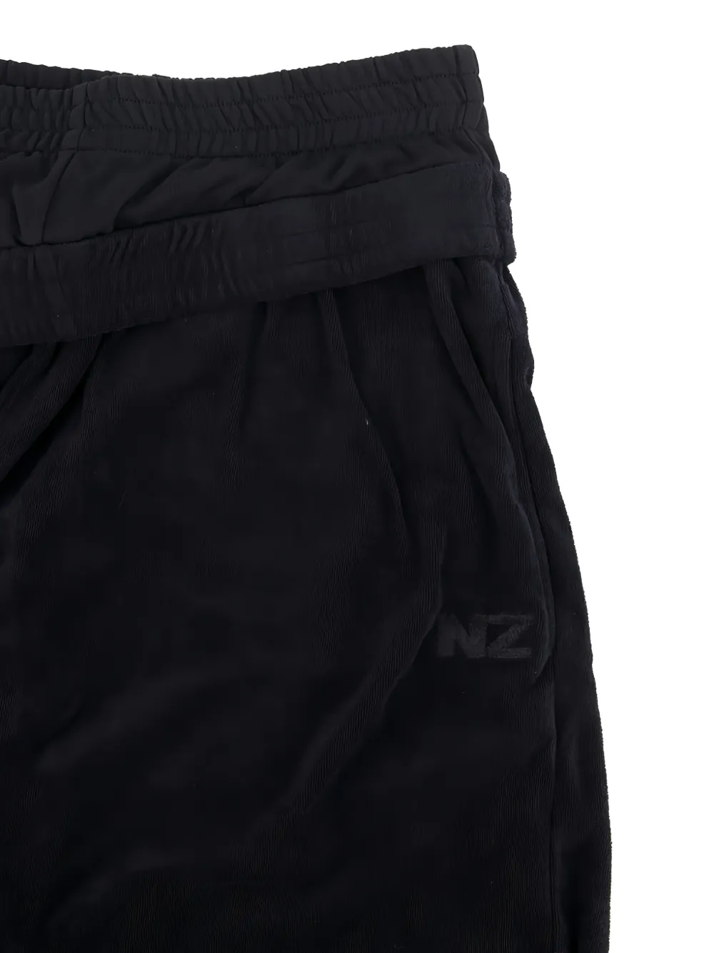 Natasha Zinko Broek met gelaagd effect en omslag Zwart
