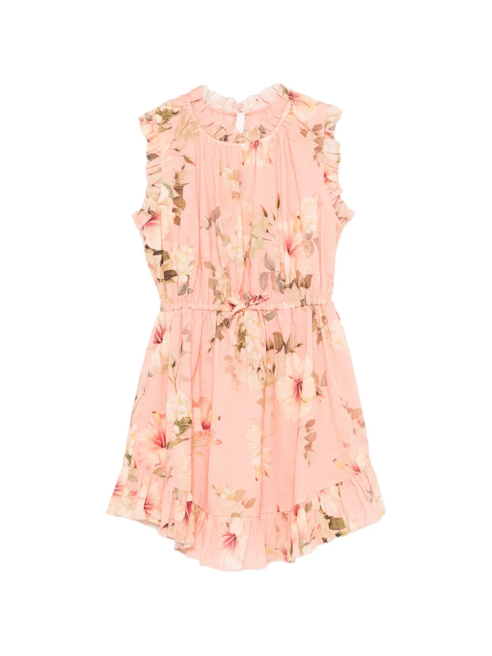 ZIMMERMANN Kids Mohan floral-print ruffled dress - Pink