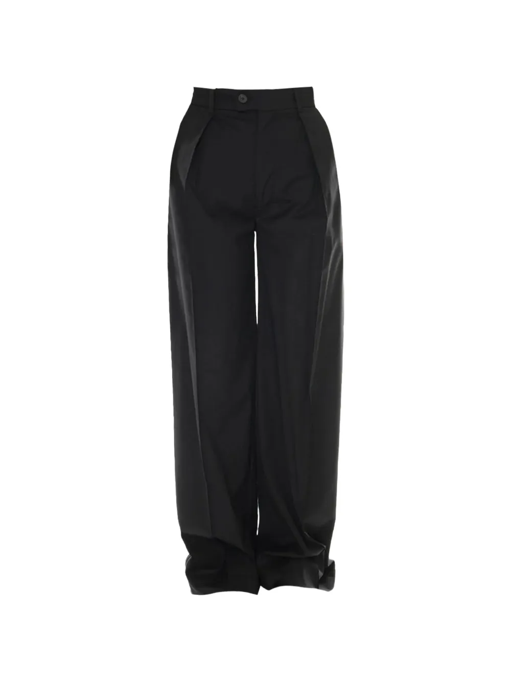 Lardini pleated wide-leg trousers - Nero