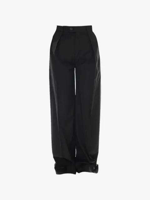 Lardini pleated wide-leg trousers