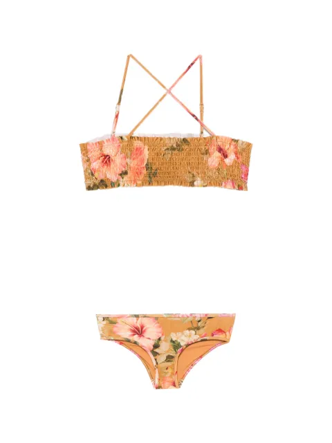 ZIMMERMANN Kids Mahon floral-print bikini
