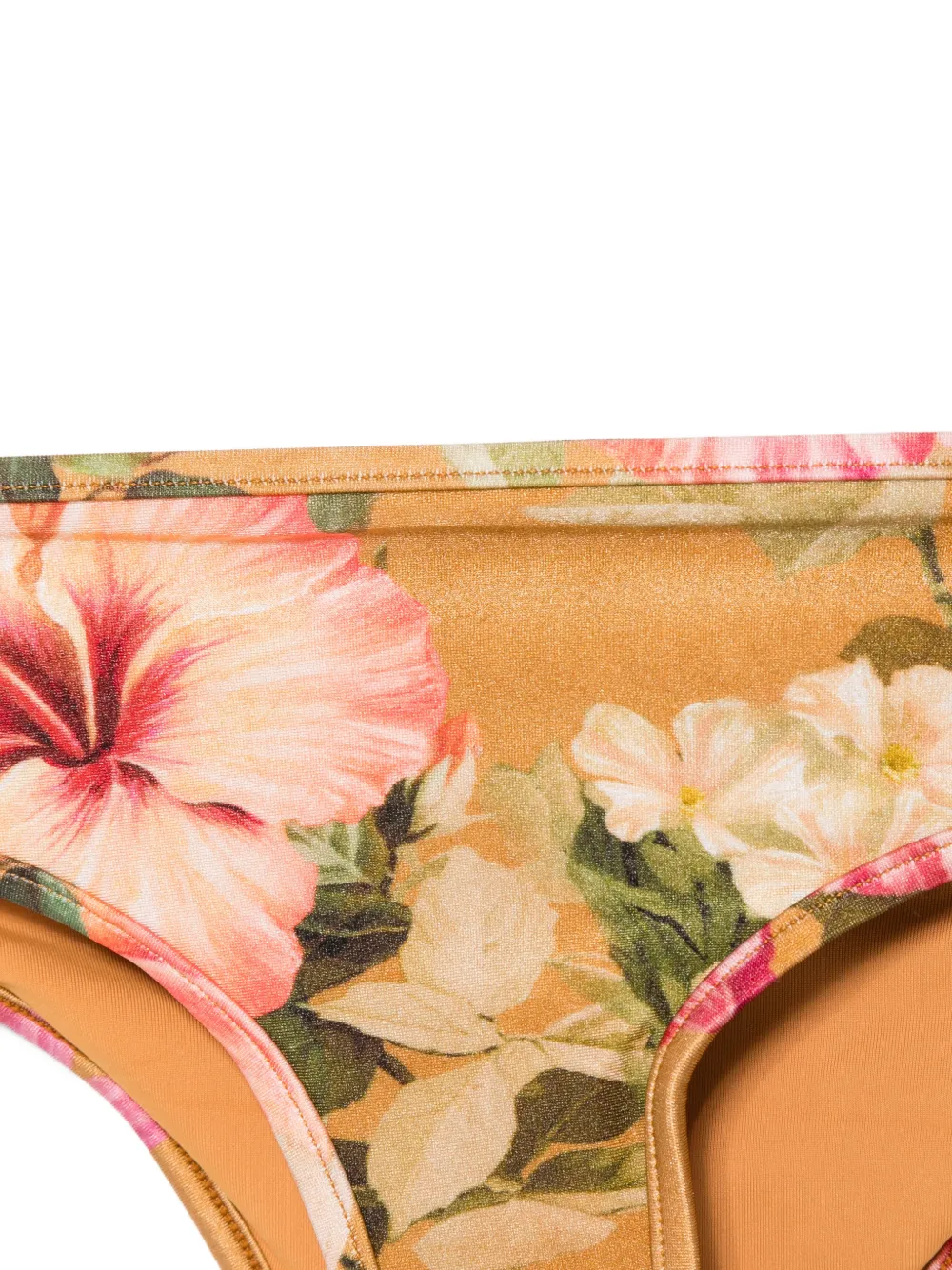 ZIMMERMANN Kids Mahon bikini met bloemenprint Bruin