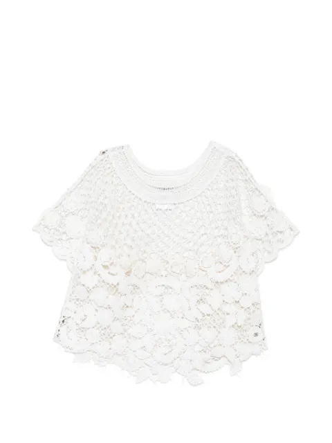 CHANEL Pre-Owned crochet floral-lace top