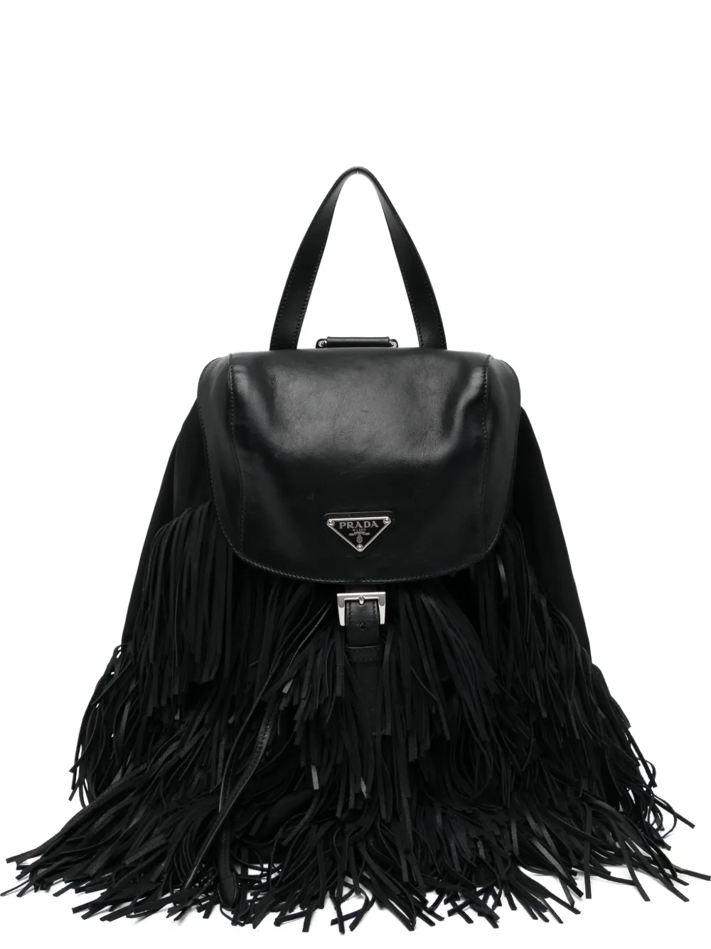 Prada Pre-Owned fringe backpack - Black
