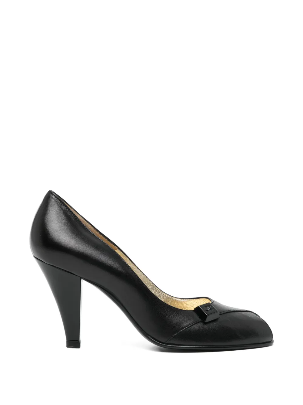 CHANEL Pre-Owned 80mm 2000s CC logo pumps - Schwarz
