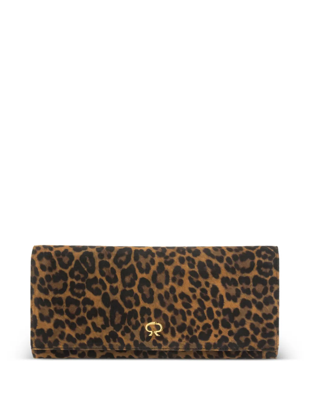 Gianvito Rossi Clutch Monica leopardata - Marrone