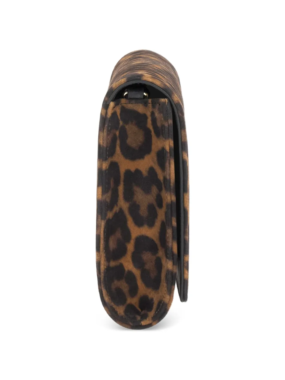 Gianvito Rossi Monica clutch met luipaardprint Bruin