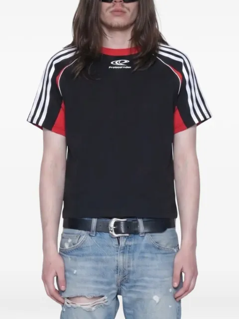 PROTOCOL INDEX side-stripe raglan-sleeve T-shirt