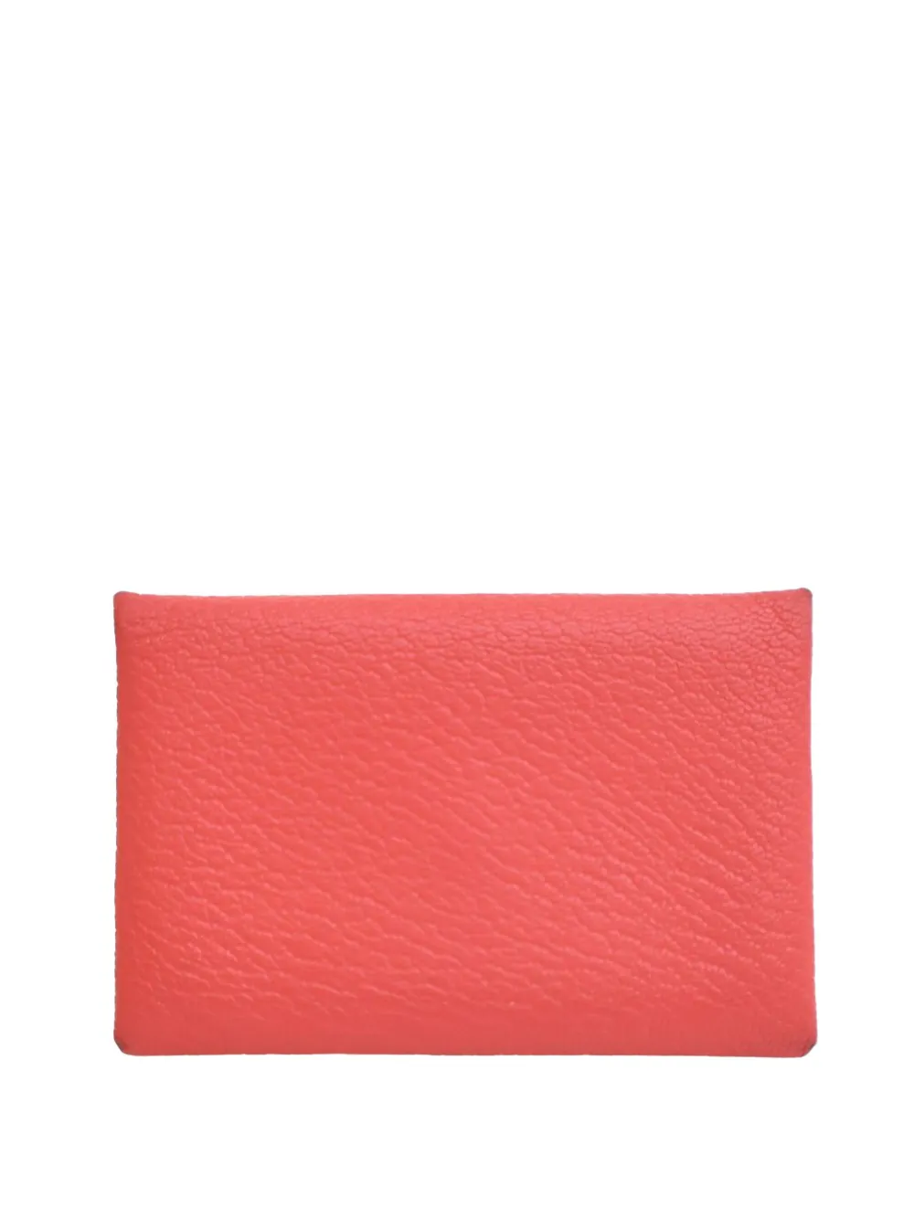 Hermès Pre-Owned 2022 Chevre Mysore Verso Calvi Card Holder small wallets - Rosa
