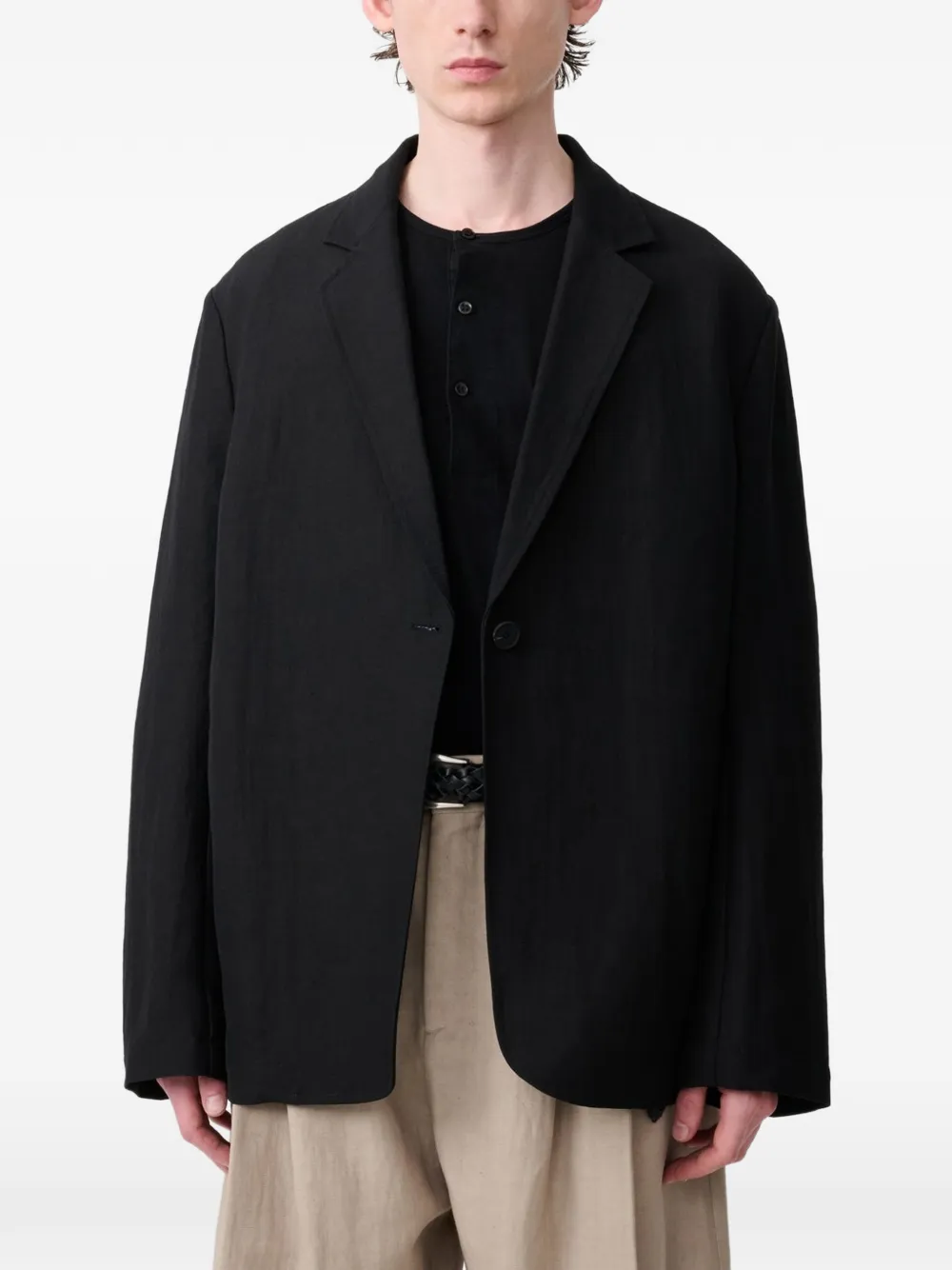 Studio Nicholson Denison blazer Zwart