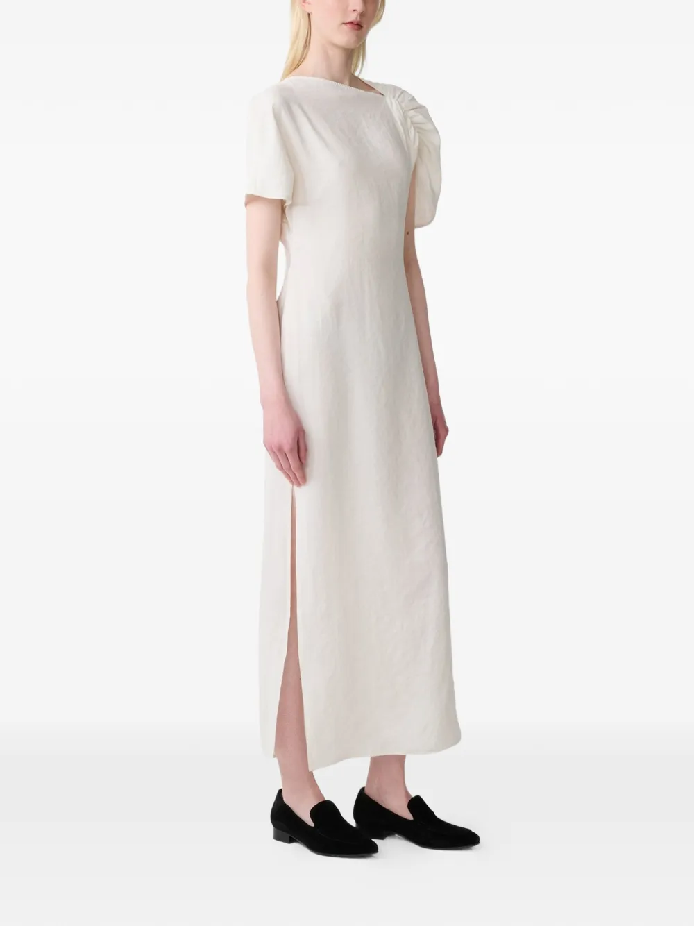  Studio Nicholson Vestido Largo Palaestra - Blanco 