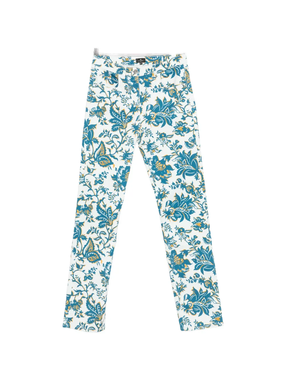 ETRO floral-print jeans - Bianco