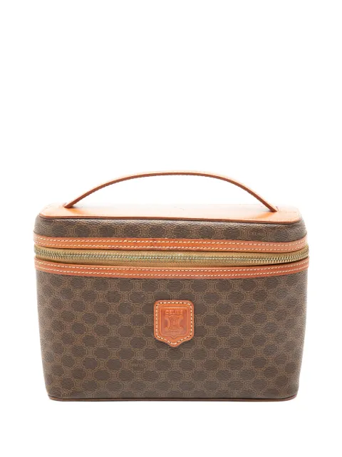 Celine Pre-Owned 20th Century Macadam Coated Canvas vanity bag