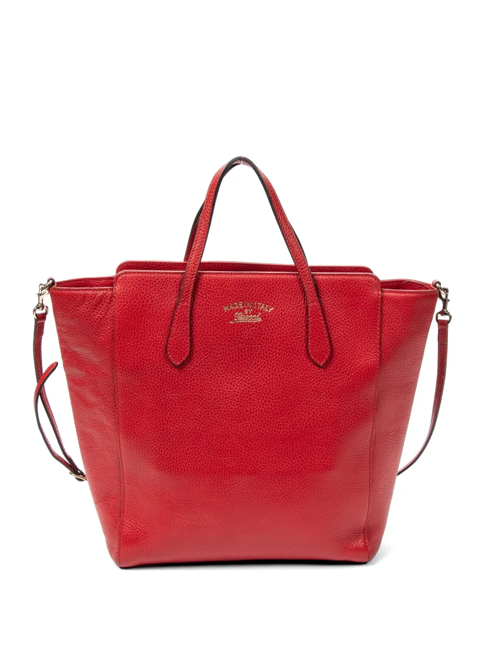 【美品】GUCCI スイング ショルダーバッグ 赤 GUCCI（グッチ） ショルダーバッグ ミニショルダー GGキャンバス