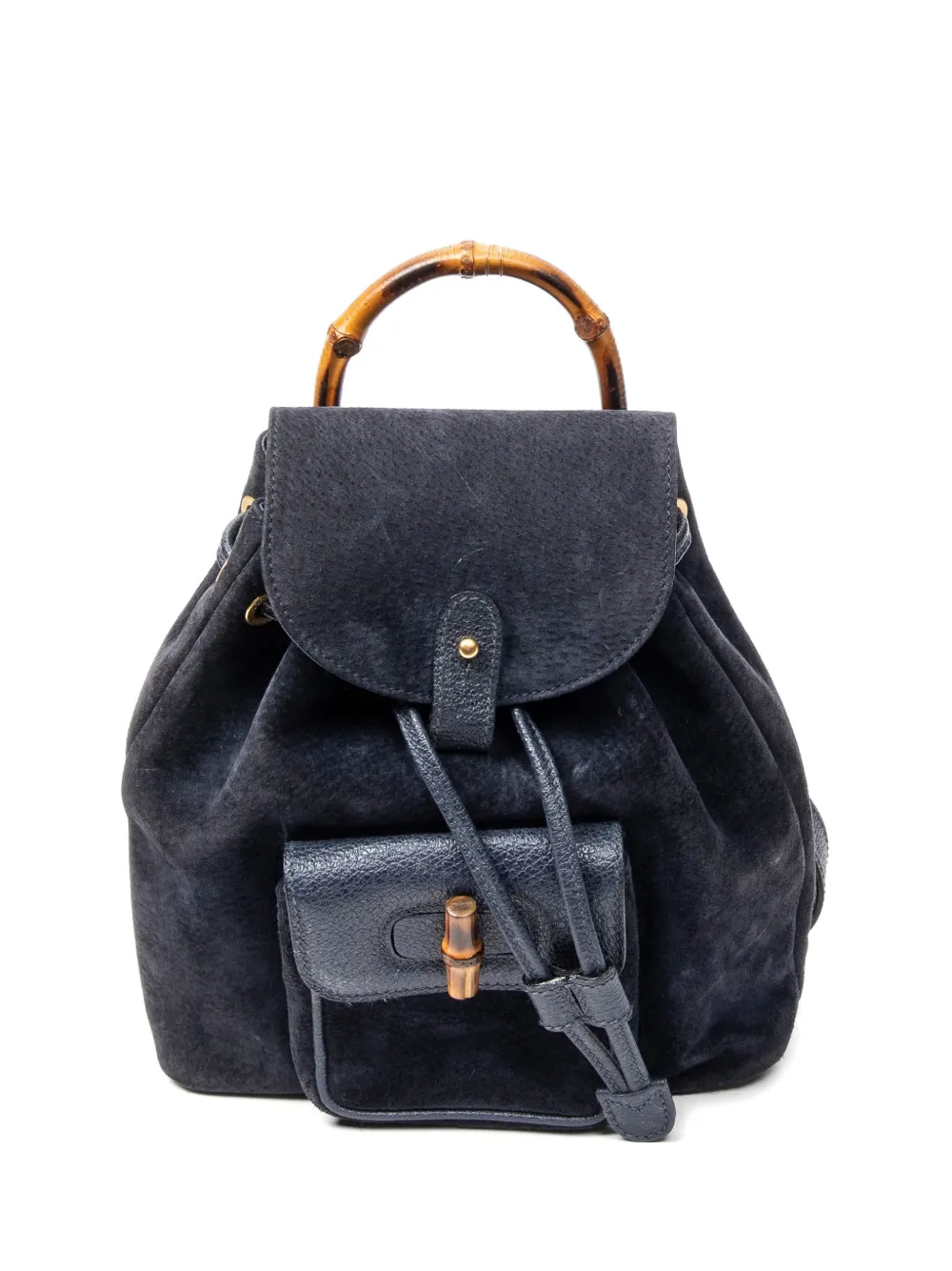 Gucci Pre-Owned Bamboo backpack - Blau
