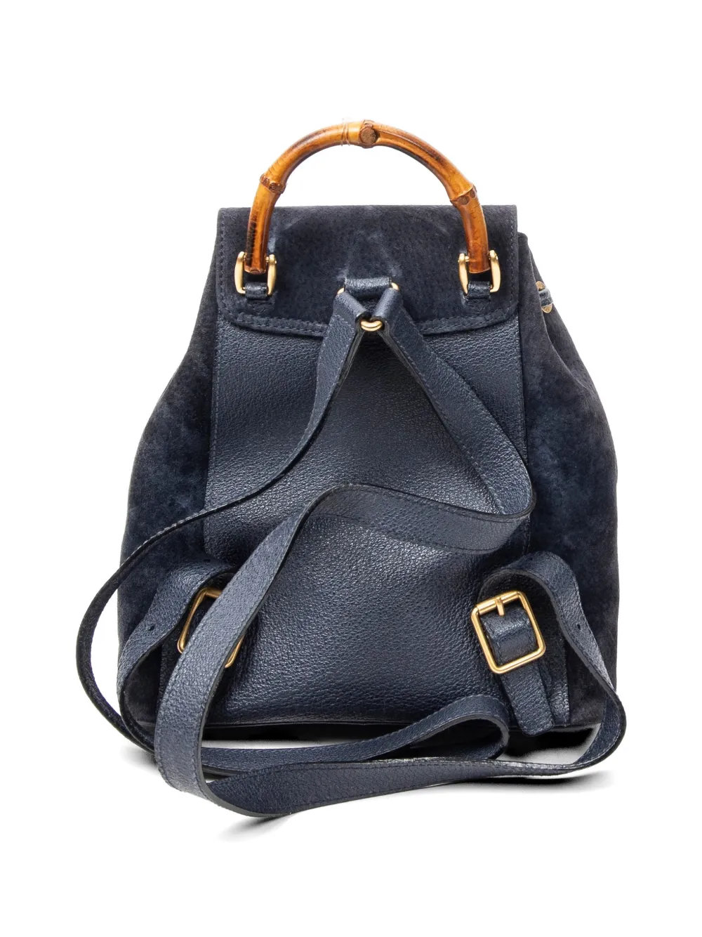 Gucci Pre-Owned Bamboo Backpack | Blue | FARFETCH JO display picture 3