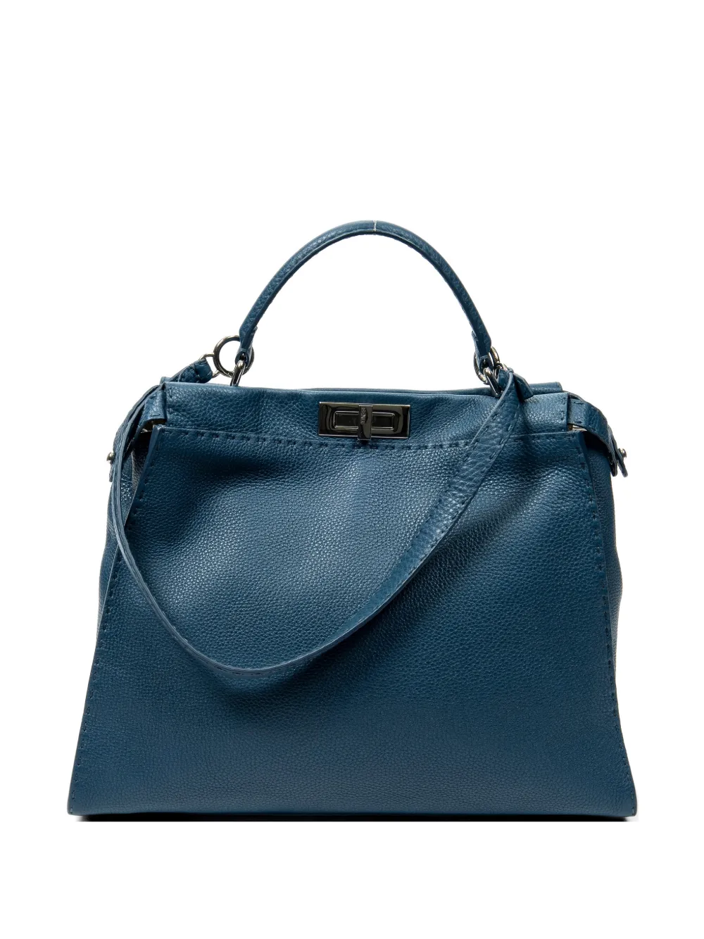 Fendi Pre-Owned large Peekaboo top-handle tote bag - Blu