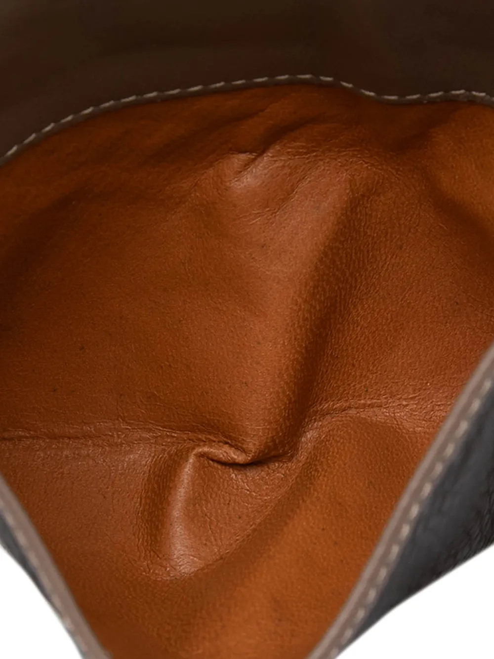 Gucci Pre-owned 20th Century Bicolor Calfskin Interlocking G Wallet Small Wallets in Brown, view 4