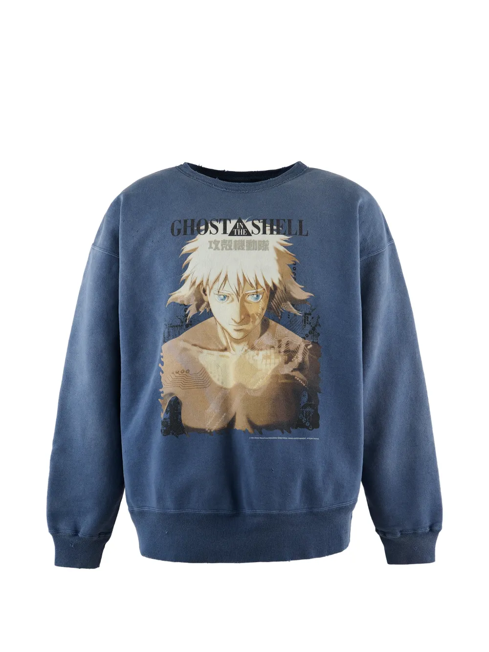 SAINT MXXXXXX Ghost in the Shell graphic-print sweater - Blu