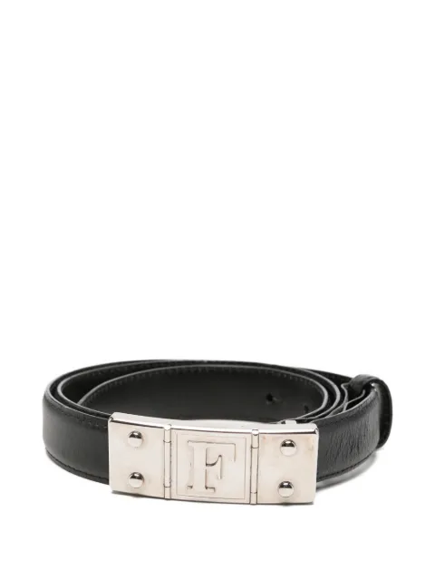 Gianfranco Ferré Pre-Owned 2000 logo-plaque leather belt