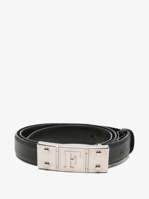 Gianfranco Ferré Pre-Owned 2000 logo-plaque leather belt