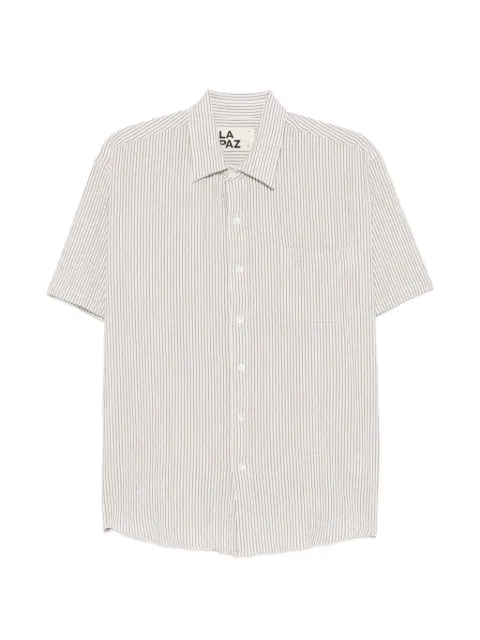 LA PAZ stripe-print seersucker shirt