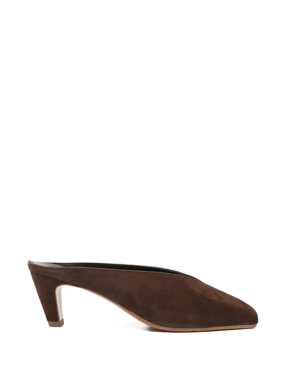 biancadi square-toe leather sandals - Braun