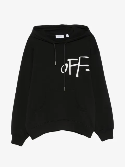 Off-White hoodie con logo estampado y cordones