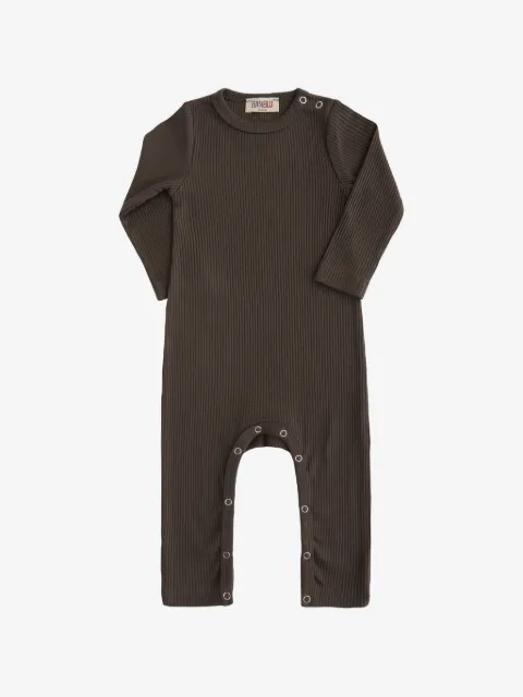 BANBLU ribbed long-sleeve romper