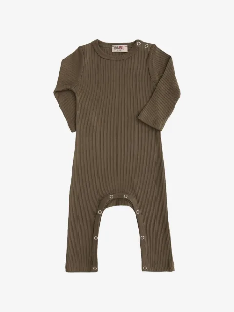 BANBLU ribbed long-sleeve romper