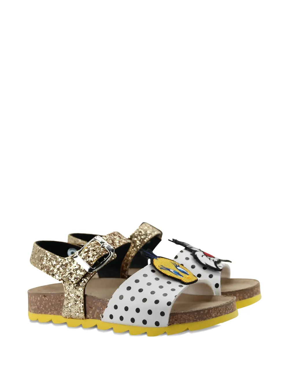 Master Of Arts Kids Sandali Looney Tunes a pois - Giallo