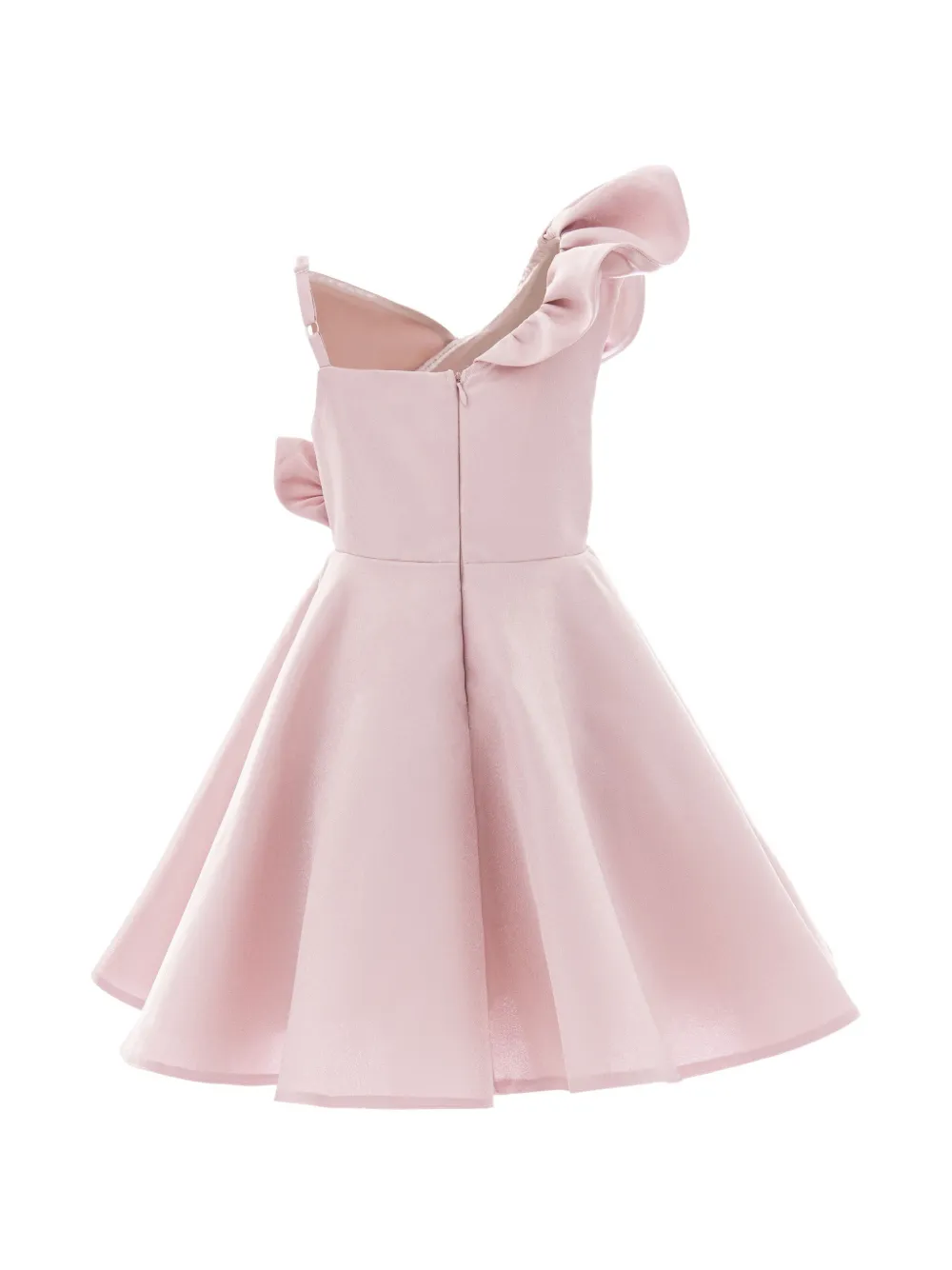 Tulleen Off-shoulder jurk met ruches Roze