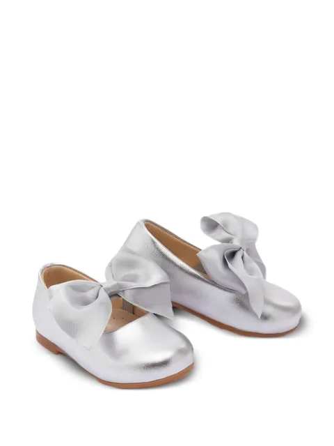 Tulleen bow-detail ballet flats