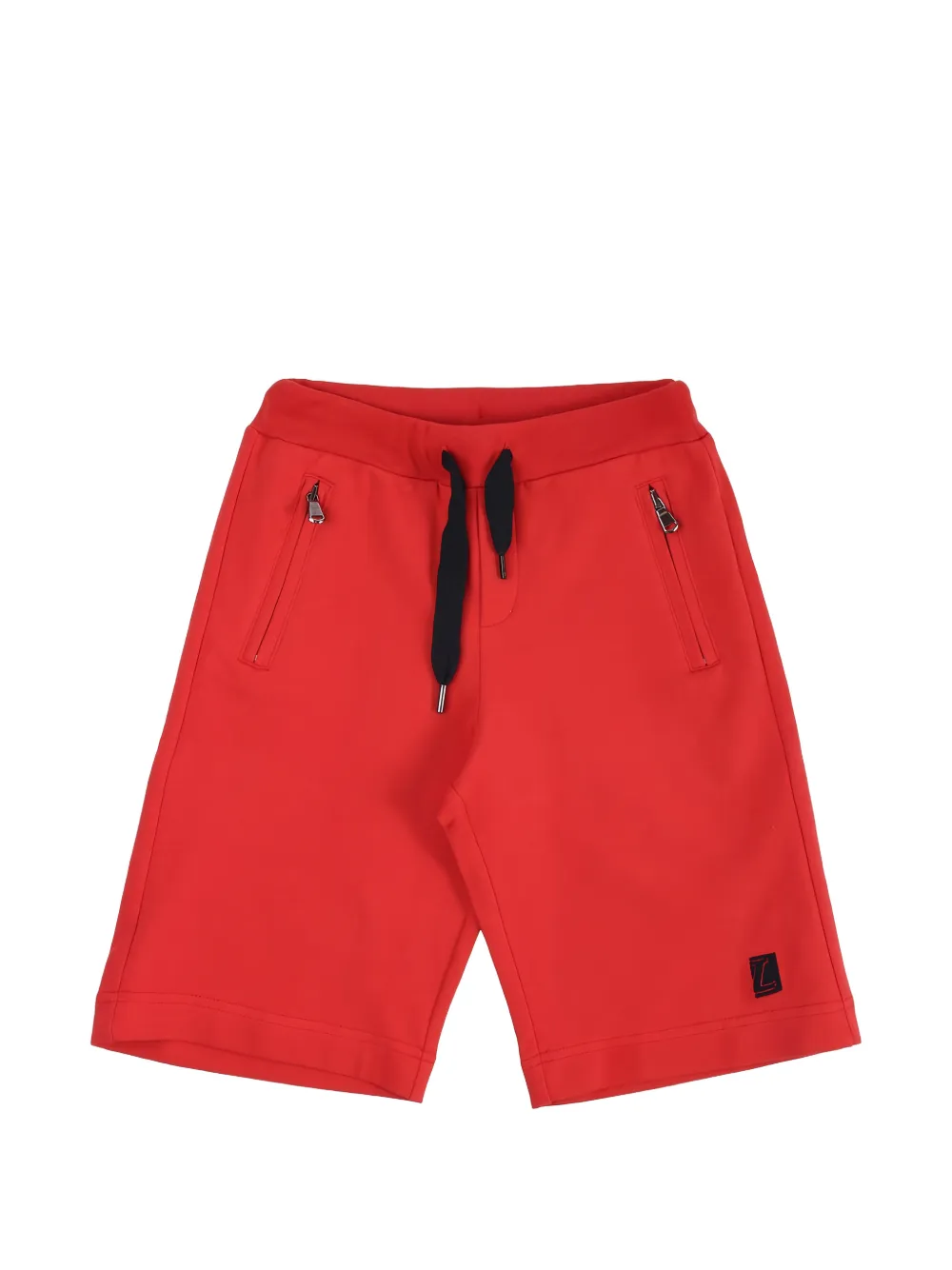 Lanvin Enfant logo-patch drawstring shorts - Red