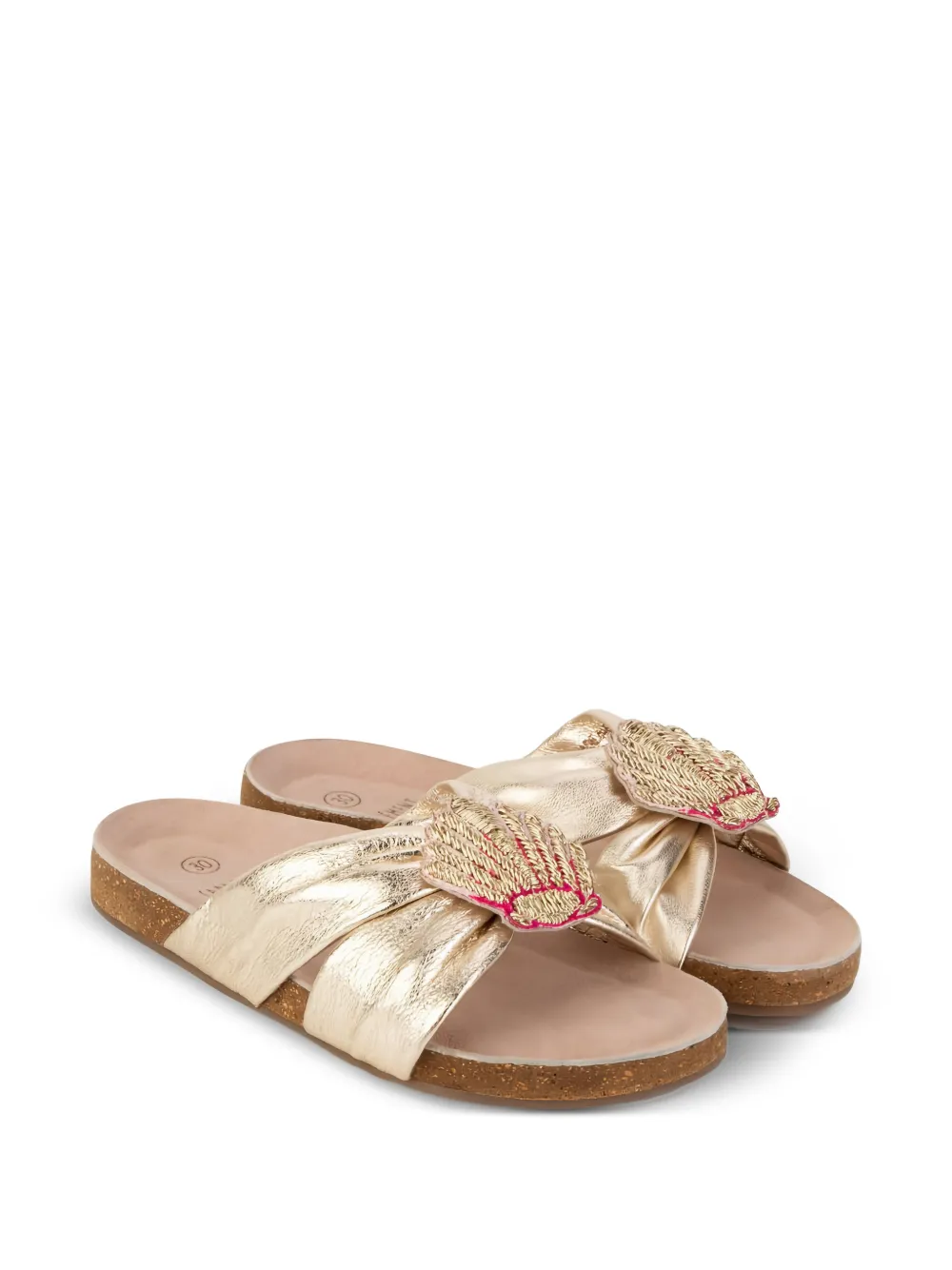 CARREMENT BEAU Gold Crown sandals - Oro