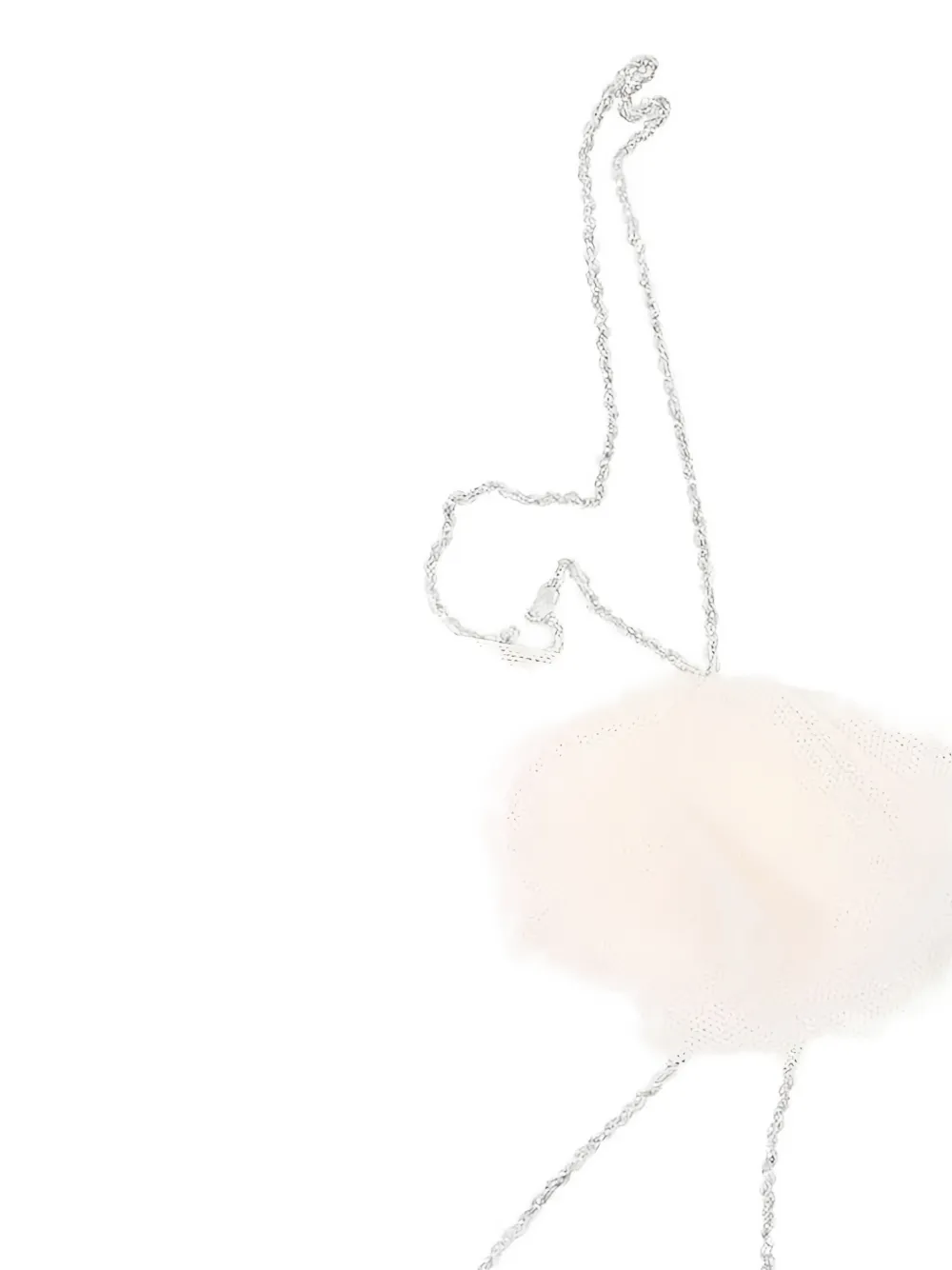Il Gufo T-shirt met geborduurde ballerina Wit